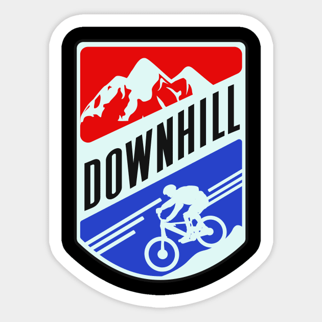 Downhill Mountain Bike MTB Cycling Cyclist Sticker by Foxxy Merch